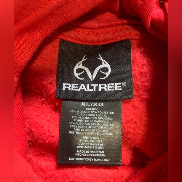 Realtree Youth Red Hoodie - Picture 2 of 8